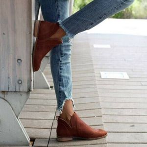 Lucky Brand Jimizia Leather Snakeskin Grain Sienna